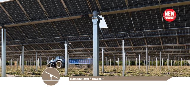 Impianto fotovoltaico con inseguitori solari